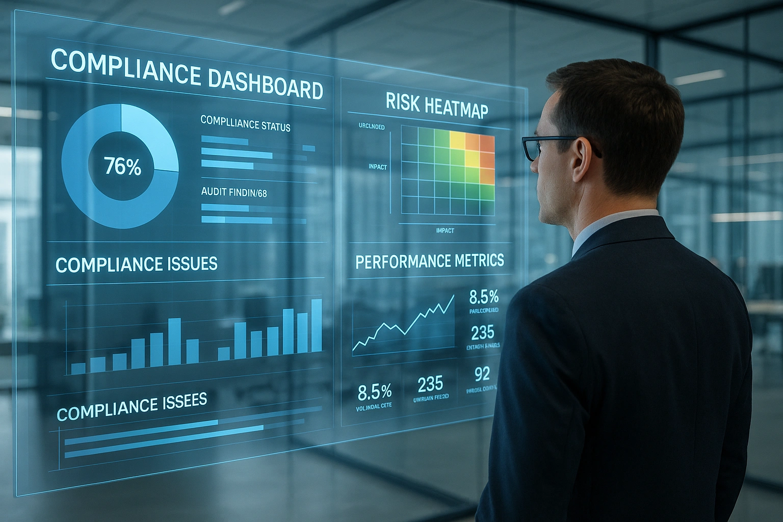 compliance data dashboard visualization