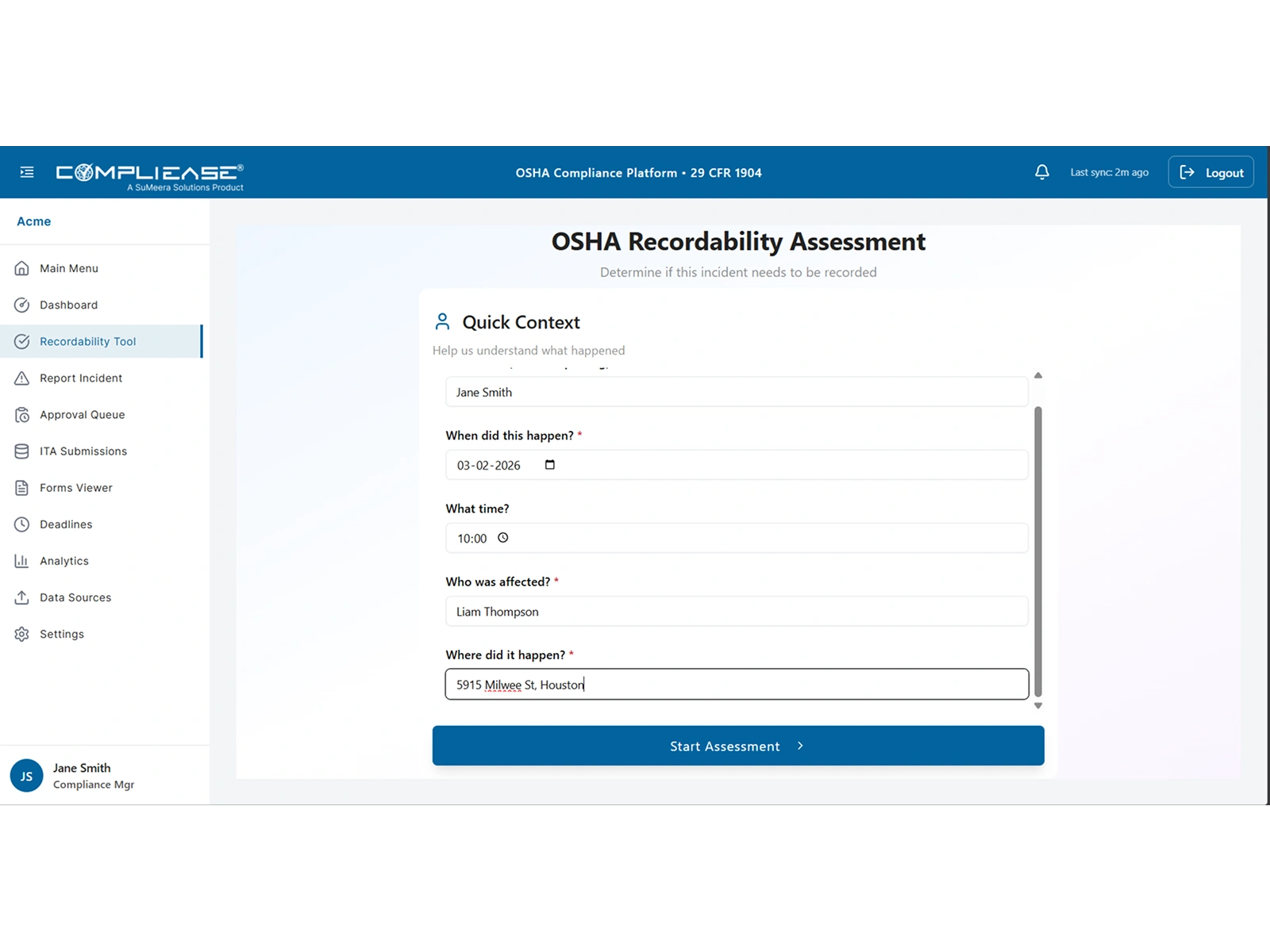 compliance workflow automation dashboard