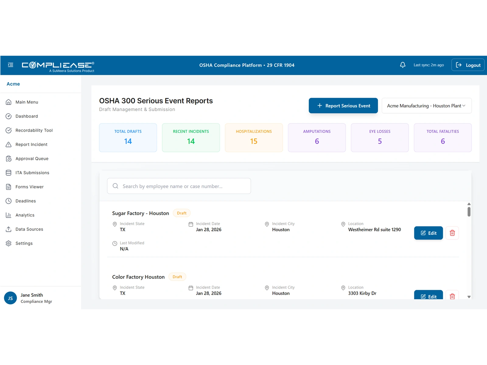 compliance workflow automation dashboard