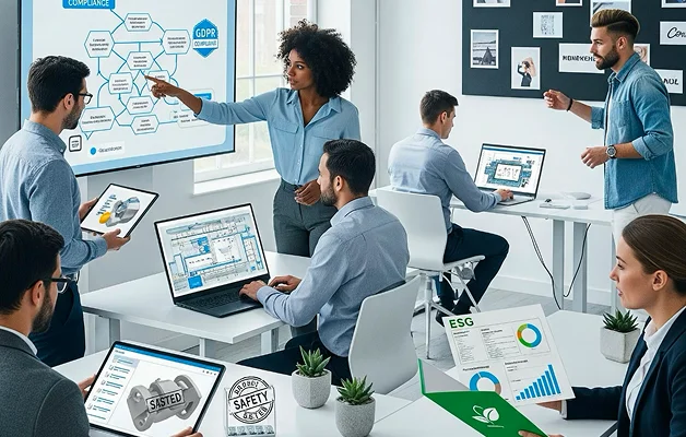 Consumer goods compliance platform with OSHA workflow dashboard