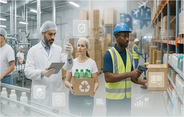 Consumer goods compliance platform with OSHA workflow dashboard