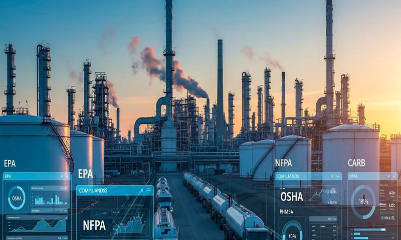 oil gas compliance dashboard