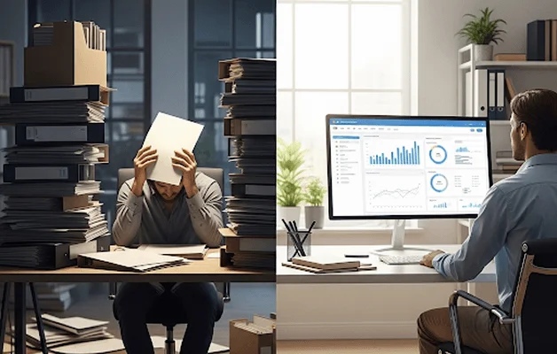 Multi-industry compliance software dashboard showing diverse sectors